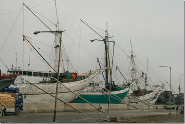 Schooners at Jakarta Dockyard